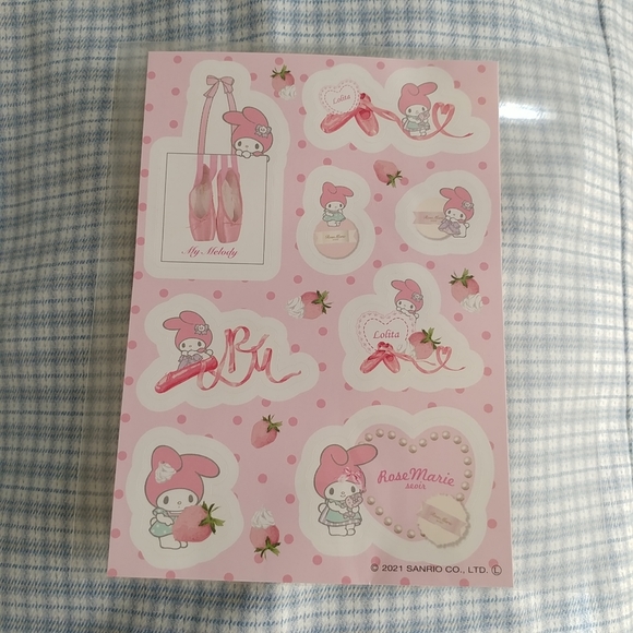 RoseMarie Seoir x Sanrio My Melody stickers - Picture 1 of 3